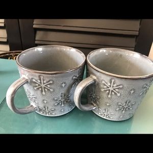 Large 16-18 Oz snowflake mugs
